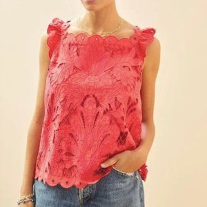 NWT Maeve All-Over Lace Top